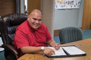 2025-07-14_AugieMontgomery Augie Montgomery, Soctish-Chenone District Representative, Hoopa Valley Tribal Council.